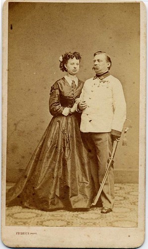 Austrian Infantry Officer With Wife