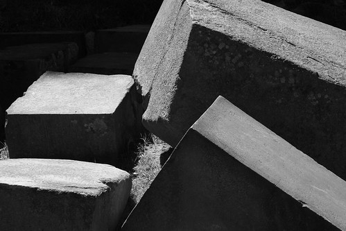 ollantaytambo peru stone black and white photo fortress