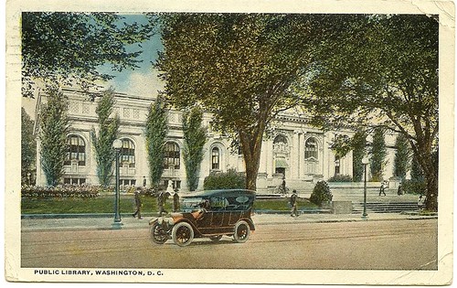 Carnegie Library, DC, postcard, 1918, front