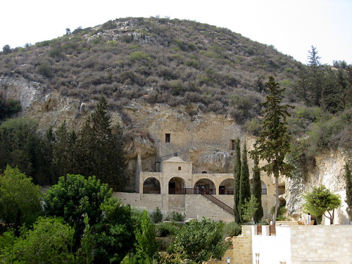 Enkleistra (Hermitage) at The Monstery of Agios Neofytos (Neophytos), Tala, Pafos (Paphos), Cyprus