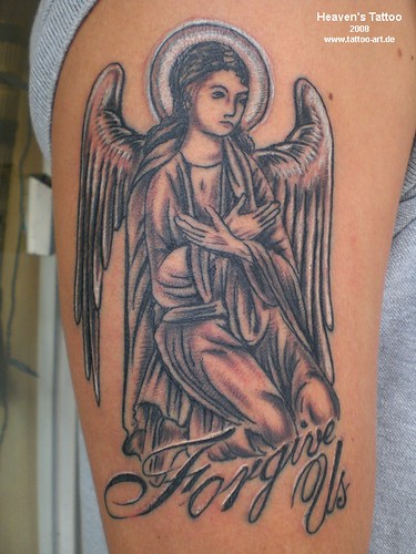 angel tattoo flash