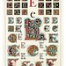 004-Letra E-Owen Jones Alphabet 1864- Copyright © 2010 Panteek.  All Rights Reserved