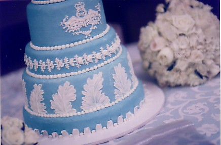 Our Wedding Cake Martha Stewart Wedgewood design