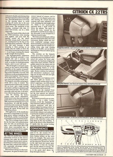Citroen CX 22 TRS Test 1985 4