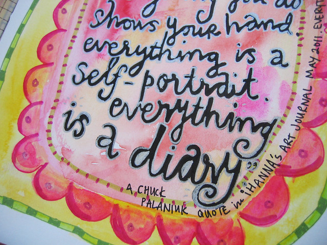 Everything is a diary - art journaling in the details