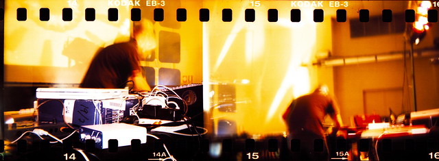 DJ inna full action Holga 120 Kodak elitechrome 100 35mm
