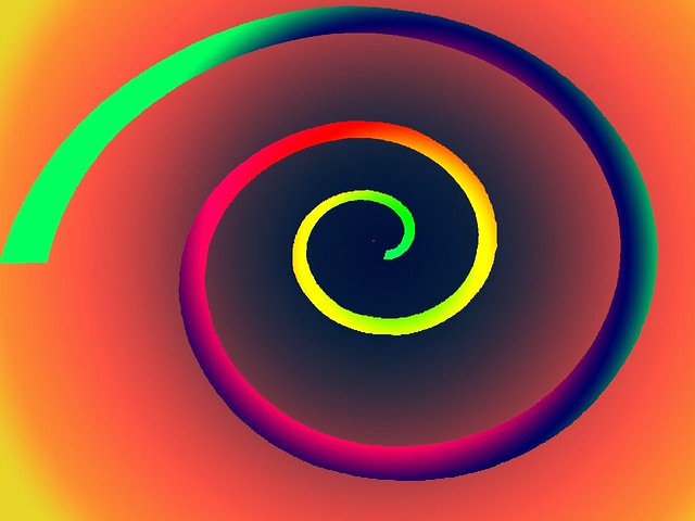 Rainbow spiral  3