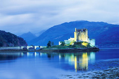 scotland lluminated castle by LetsGoBooks