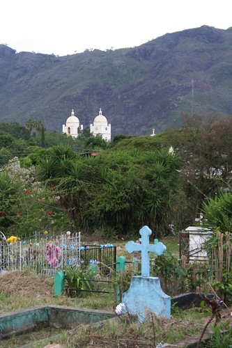 The Cathedral of Jinotega from the view of the cemetery