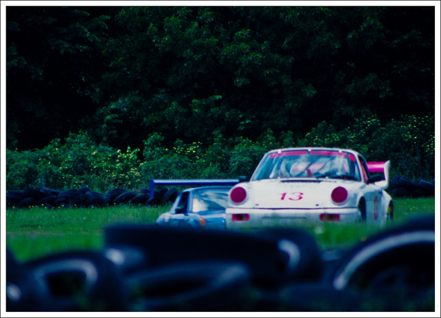 13 Pink Porsche on Kodachrome 1994 Hallett Motor Racing Circuit Jennings