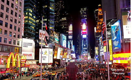 TIMES SQUARE AT NIGHT