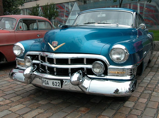 old American car Cadillac Antique car meet in Gothenburg harbor G teborgs 