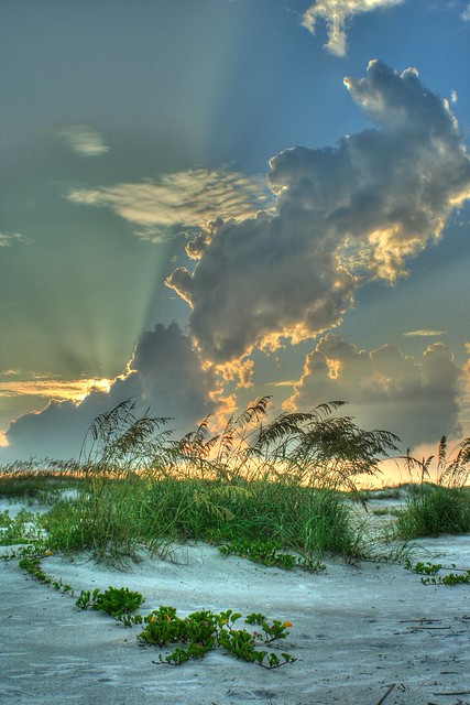 HDR Sunset at Anastasia State Park in St. Augustine