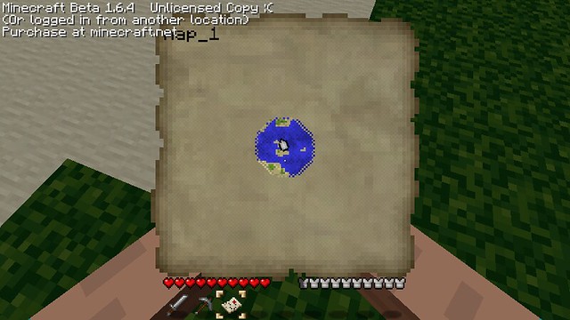heres a pic of the map you can now use in minecraft!To craft just make a box