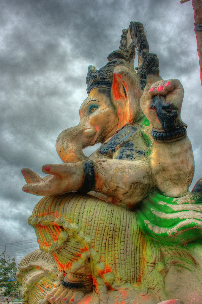 Old Ganesh Idol HDR