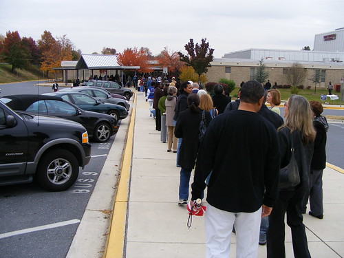 Waiting In Line To Vote, Paint Branch High School