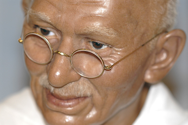  Ghandi in wax at Madam Taussaud's Wax Museum in NYC