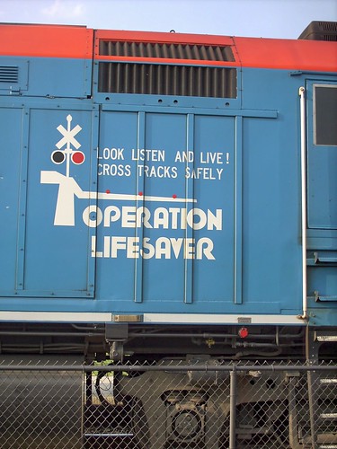 Metra Operation Lifesaver EMD F-40PH locomotive. Wood Dale Illinois. September 2007. by Eddie from Chicago