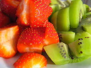 kiwis and strawberries