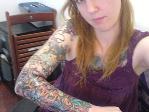 I wish I had a better picture of my sleeve tattoo