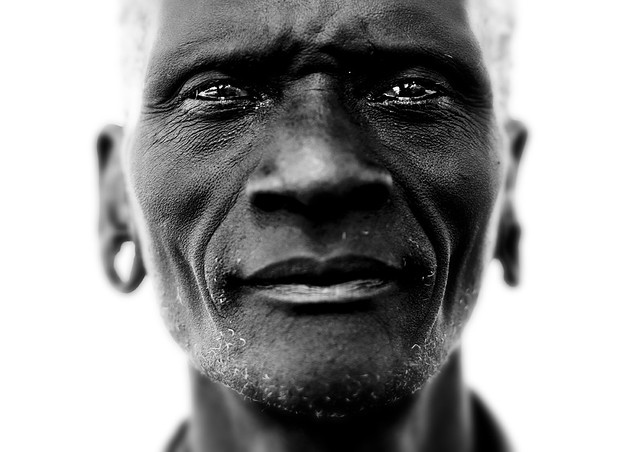 Old Mursi tribe man Ethiopia