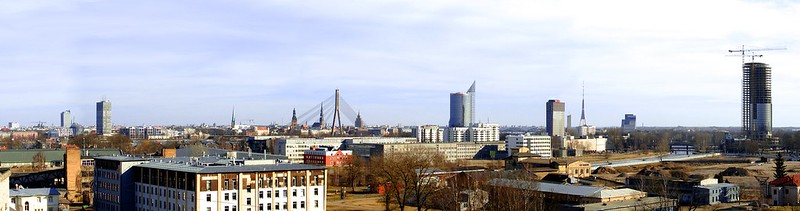 Awesome spring skyline of Riga by aigarsbruvelis