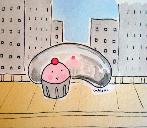 Cuppie at the Chicago "Bean"