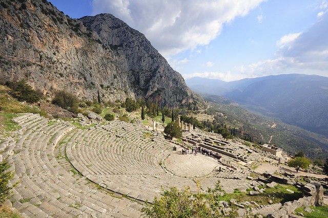 The theatre at Delphi, Greece. See where this picture was taken. [?]