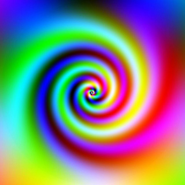 Colourful spiral