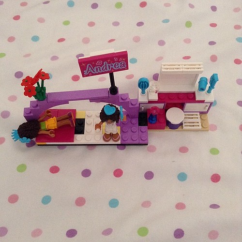 She makes Lego creations at rest time. A different one each day!
