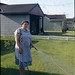Watering the Lawn in my House Dress Vintage Slide