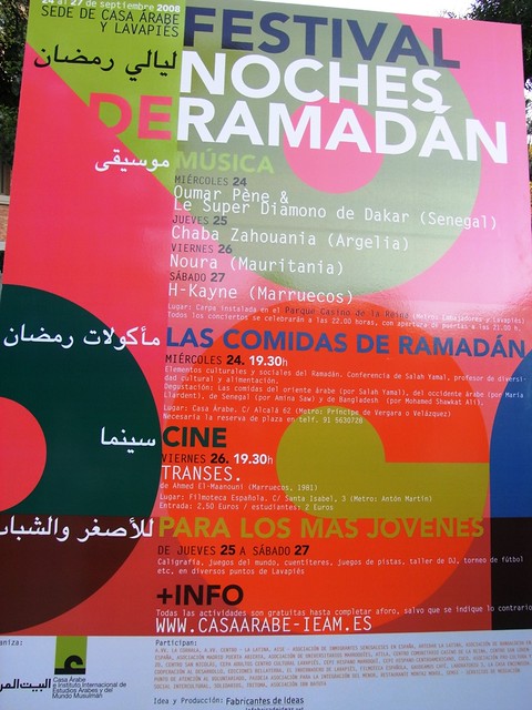 Cartel del Festival Noches de Ramadán