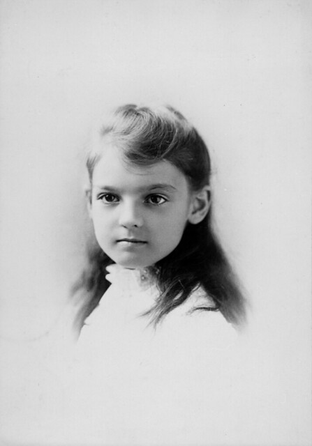 Elsie May Bell daughter of Alexander Graham Bell as a child bust portrait 