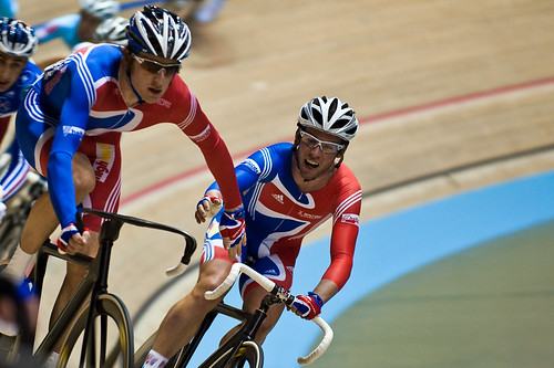 Photo: It’ll be a week or two before Wiggo can get on the boards. 