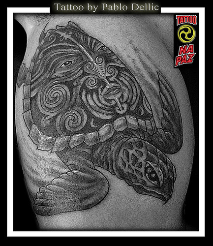 Tattoo Maori Turtle