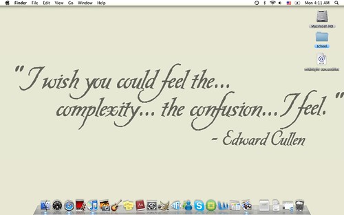 a wallpaper so got my Twilight book and got a nice quote it was a bit