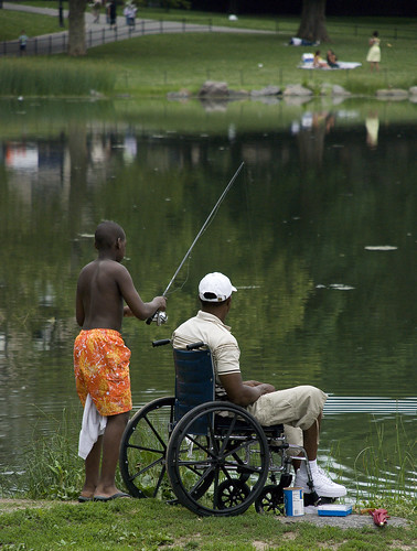 Harlem Meer fishermen