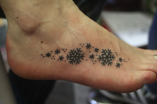 There are some star and snowflake tattoos that I just love