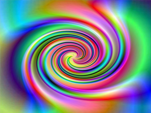 Dynamic colour spiral