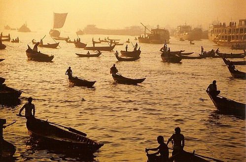 Dhaka (Bangladesh), main ghat, 1991.