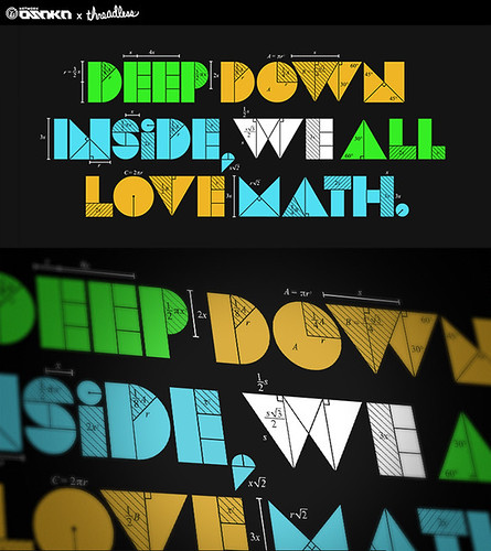 Deep Down Inside, We All Love Math T-Shirt Design