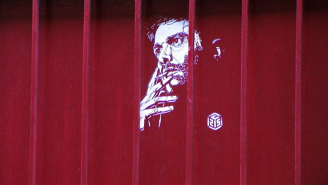 C215 - 'Homeless' on red