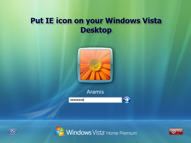 show internet explorer icon on desktop