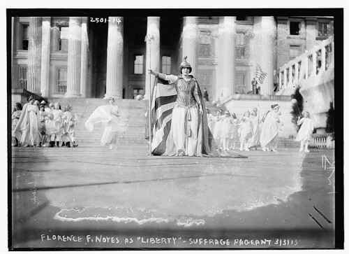 [Hedwig Reicher as Columbia] in Suffrage Pageant  (LOC)