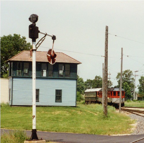 Preserved interlocking tower from Spaulding Illinois. The Illinois Railway Museum. Union Illinois. July 1996. by Eddie from Chicago