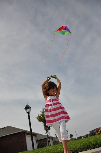 the girl, the kite