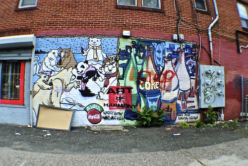 Polar Bear Soda Mural by Wires In The Walls