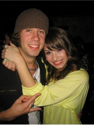Demi Lovato Rare with friend and band member Mike