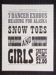 a Mano / Dean wood type specimen posters