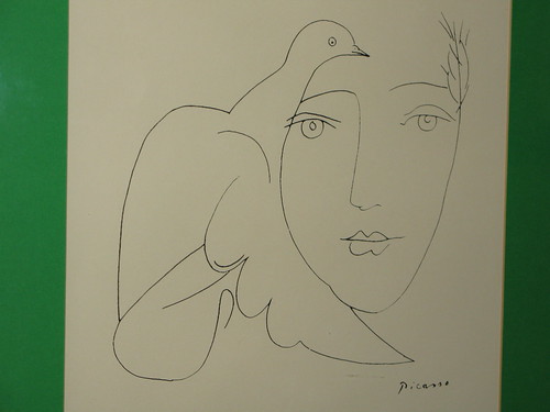 Picasso dove drawing colombe